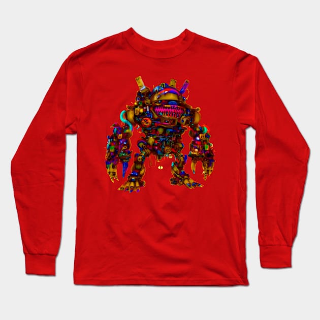 Weirdcore Robot Monster Long Sleeve T-Shirt by Ravenglow